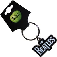 【公式新品】THE BEATLES -DROP T LOGO LEYCHAIN WHITE ザビートルズ グッズ