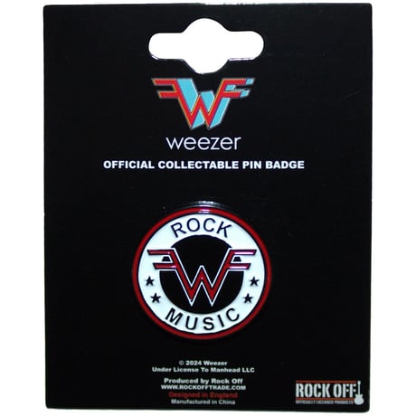 【公式新品】WEEZER - ROCK MUSIC EMBLEM PIN BADGE ウィーザー グッズ