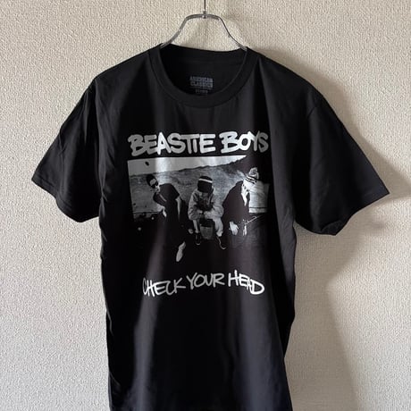【公式新品】BEASTIE BOYS - CHECK YOUR HEAD BLACK (Back Print) ビースティボーイズ tシャツ