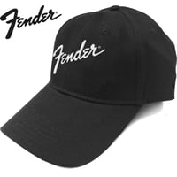 【公式新品】FENDER - LOGO BASEBALL CAP BLACK UNISEX SNAPBACK フェンダー グッズ 帽子
