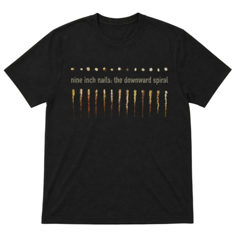 【公式新品】NINE INCH NAILS - DOWNWARD SPIRAL (Back Print) ナインインチネイルズ Tシャツ