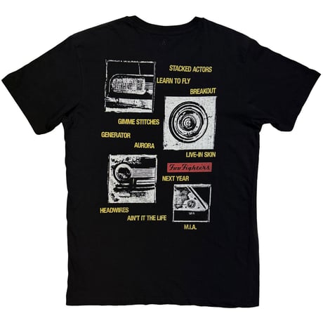 【公式新品】FOO FIGHTERS - NOTHING LEFT TO LOSE BLACK  (Back Print) フーファイターズTシャツ