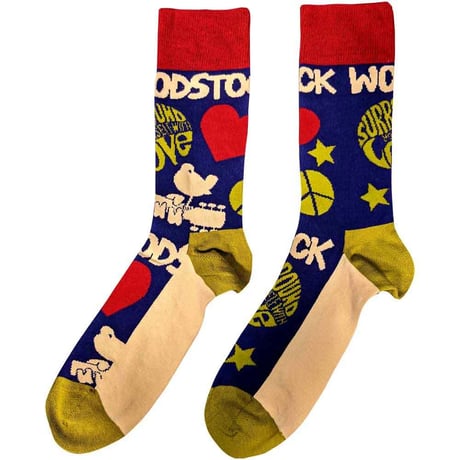 【公式新品】WOODSTOCK - SURROUND YOURSELF NAVY BLUE ANKLE SOCKS (UK SIZE 7-11) woodstock グッズ