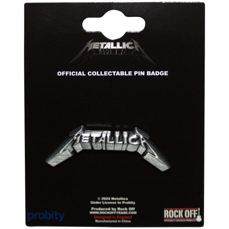 【公式新品】METALLICA - 3D LOGO PIN BADGE メタリカ グッズ