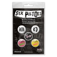 【公式新品】THE SEX PISTOLS - NEVER MIND THE BLOCK BUTTON BADGE PACK セックスピストルズ グッズ