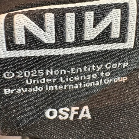 【公式新品】 NINE INCH NAILS - CLASSIC LOGO BASEBALL CAP BLACK UNISEX SNAPBACK NIN グッズ 帽子