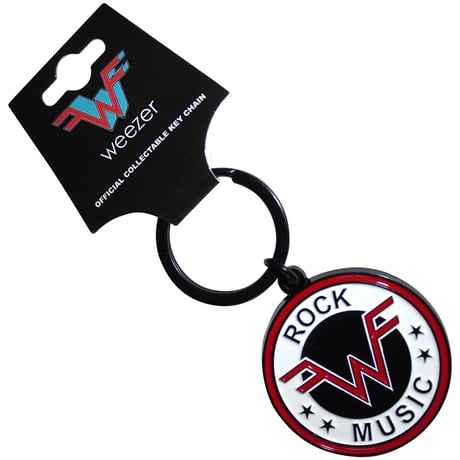 【公式新品】WEEZER - ROCK MUSIC EMBLEM KEYCHAIN ウィーザー グッズ