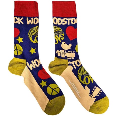 【公式新品】WOODSTOCK - SURROUND YOURSELF NAVY BLUE ANKLE SOCKS (UK SIZE 7-11) woodstock グッズ