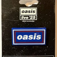 【公式新品】OASIS - DECCA LOGO RED & NAVY RETRO PIN BADGE  (Ex-Tour)オアシス グッズ