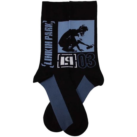 【公式新品】LINKIN PARK - CROUCHING BLACK ANKLE SOCKS (UK SIZE 7-11) リンキンパーク グッズ