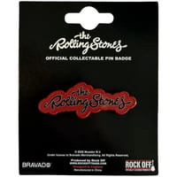 【公式新品】THE ROLLING STONES - SCRIPT LOGO PIN BADGE ザローリングストーンズ グッズ