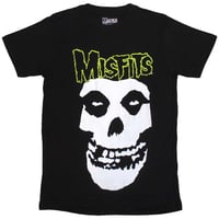 【公式新品】 THE MISFITS - SKULL & LOGO BLACK ミスフィッツ Tシャツ