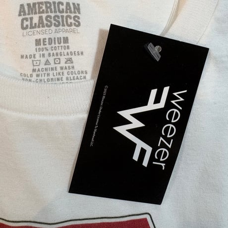 【公式新品】WEEZER - W STREAK WHITE ウィーザーTシャツ