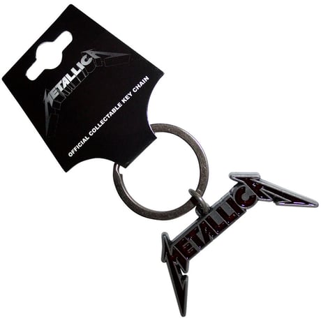 【公式新品】METALLICA - DEEP RED LOGO KEYCHAIN メタリカ グッズ