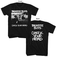 【公式新品】BEASTIE BOYS - CHECK YOUR HEAD BLACK (Back Print) ビースティボーイズ tシャツ