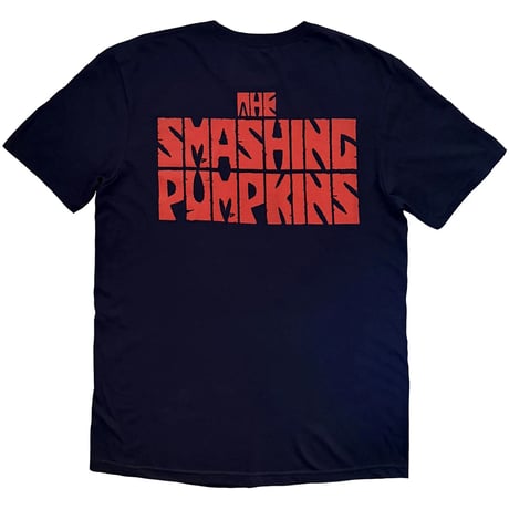 【公式新品】THE SMASHING PUMPKINS - RED FACE VAMPIRE NAVY BLUE (Back Print)スマッシングパンプキンズTシャツ
