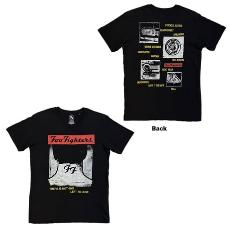【公式新品】FOO FIGHTERS - NOTHING LEFT TO LOSE BLACK  (Back Print) フーファイターズTシャツ