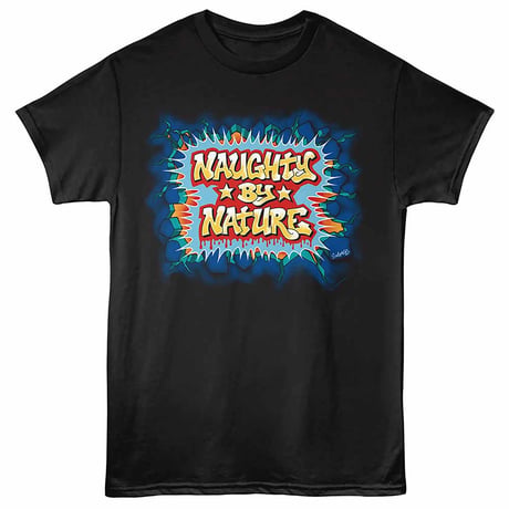 【公式新品】NAUGHTY BY NATURE - GRAFFITI BLACK ノーティバイネイチャー tシャツ