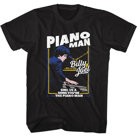 【公式新品】BILLY JOEL - THE PIANO MAN BLACK ビリージョエル tシャツ
