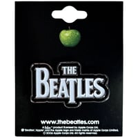 【公式新品】THE BEATLES - DROP T LOGO (WHITE ON BLACK) PIN BADGE ザビートルズ グッズ