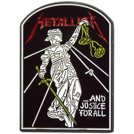 【公式新品】METALLICA - AND JUSTICE FOR ALL TOMBSTONE PIN BADGE メタリカ グッズ