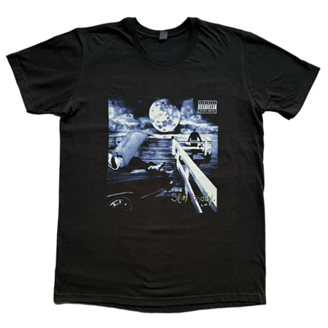 【公式新品】 EMINEM - ORIGINAL SLIM SHADY LP BLACK  (Back Print) エミネム Tシャツ