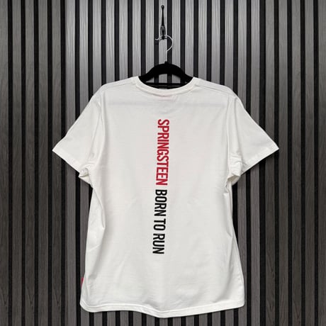 【公式新品】BRUCE SPRINGSTEEN - BORN TO RUN WHITE (Back Print) ブルーススプリングスティーンTシャツ