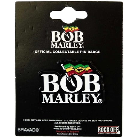 【公式新品】BOB MARLEY - LOGO PIN BADGE ボブマーリー グッズ