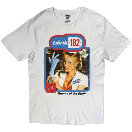 【公式新品】 BLINK-182 - ENEMA OF THE STATE WHITE (Back Print) BLINK182 Tシャツ