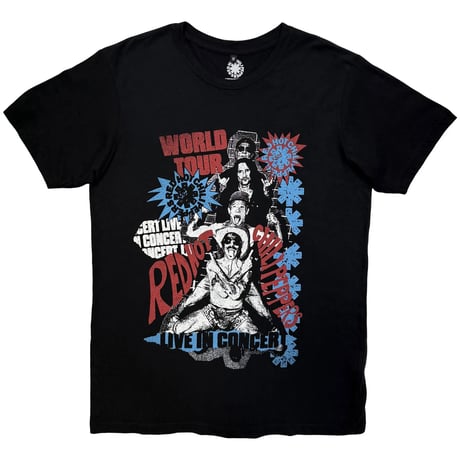 【公式新品】 RED HOT CHILI PEPPERS - BLOOD SUGAR SEX MAGIK TRACKLIST BLACK PREMIUM CARBON RHCP tシャツ
