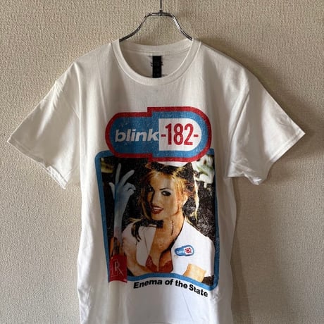 【公式新品】 BLINK-182 - ENEMA OF THE STATE WHITE (Back Print) BLINK182 Tシャツ
