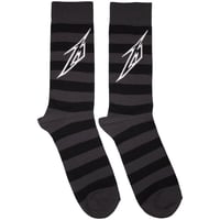【公式新品】METALLICA - LIGHTNING M CHARCOAL GREY ANKLE SOCKS (UK SIZE 6-11) メタリカ グッズ