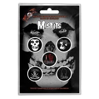 【公式新品】MISFITS - SKULL BUTTON BADGE PACK ミスフィッツ グッズ