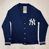 「Mitchell&Ness(ミッチェル&ネス)」NYY NewYork Yankees MLB ニューヨークヤンキース サガラワッペン カットソー カーディガン [2102004]