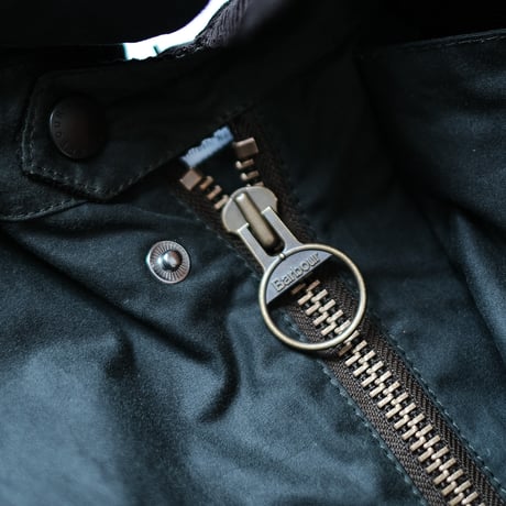 norbi × BARBOUR Long Wax Jacket (Sage)