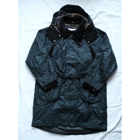 norbi × BARBOUR Long Wax Jacket (Sage)