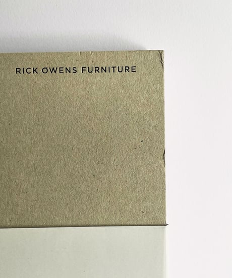 Rick Owens: Furniture リック・オウエンス