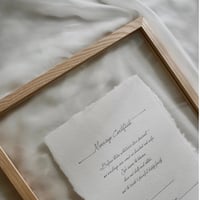 【木・硝子】clear photo frame