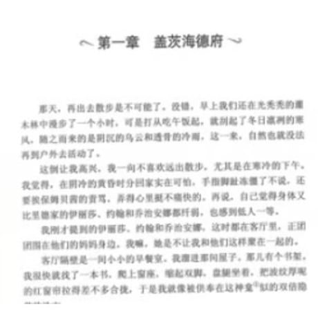 【小説】简·爱 (ジェーン・エア/JANE EYRE)　　著者：シャーロット・ブロンテ