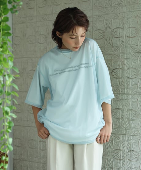 メッシュレイヤードＴシャツ