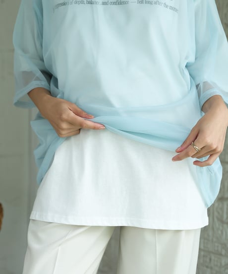 メッシュレイヤードＴシャツ