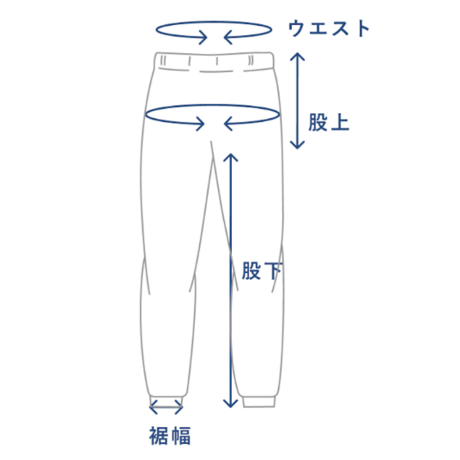 BAKUNE　スウェット Men's上下セット（ネイビー）