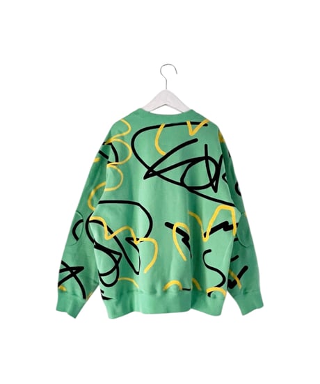 ALL-OVER PATTERED SWEATSHIRT