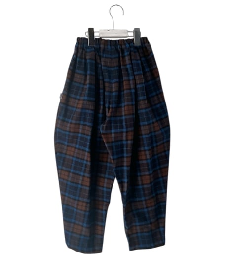 FRANNEL CHECK TEPERED PANTS
