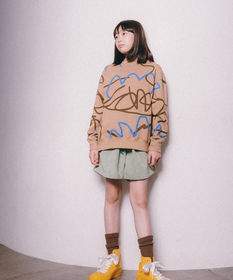 ALL-OVER PATTERED SWEATSHIRT