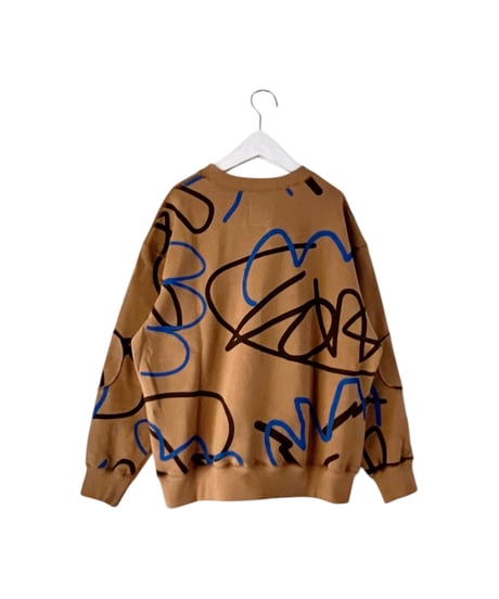 ALL-OVER PATTERED SWEATSHIRT