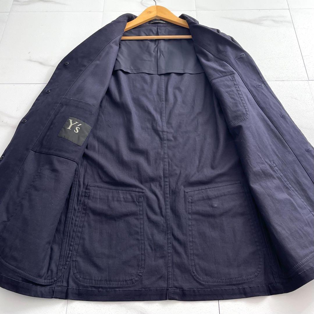 Y's for men tailored jacket cotton Navy | P.C/H