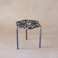 中国茶具 アイアン五徳（透かし雲頭紋）新品　ｒ-141