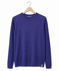 日本製　メリノウール100％ ショルダーガードニットＴ長袖 elalto HIKE（エルアルトハイク）AYAME