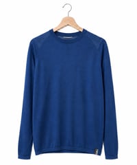 日本製　メリノウール100％ ショルダーガードニットＴ長袖 elalto HIKE（エルアルトハイク）DARK SKY